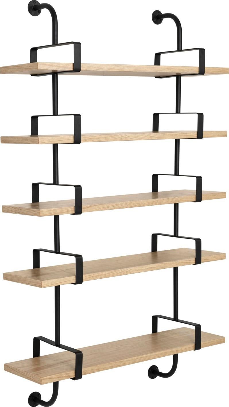 Mid-Century Modern ‘Démon’ 5-Shelf System in Black Ash – Medium Size
