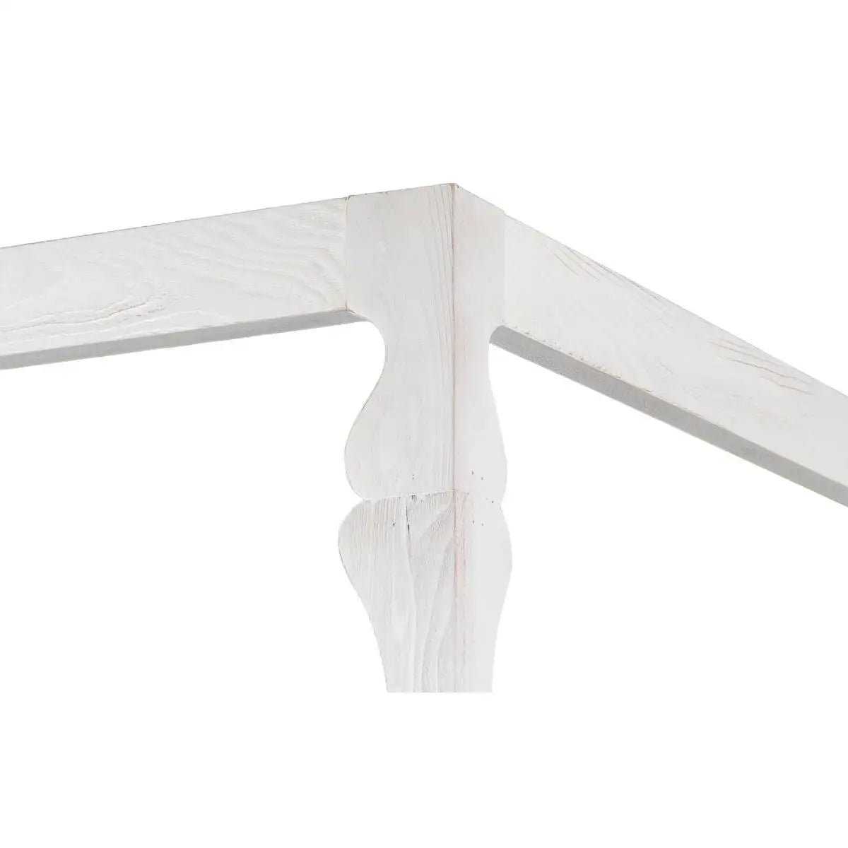 European Style Canopy Bed Bungalow White