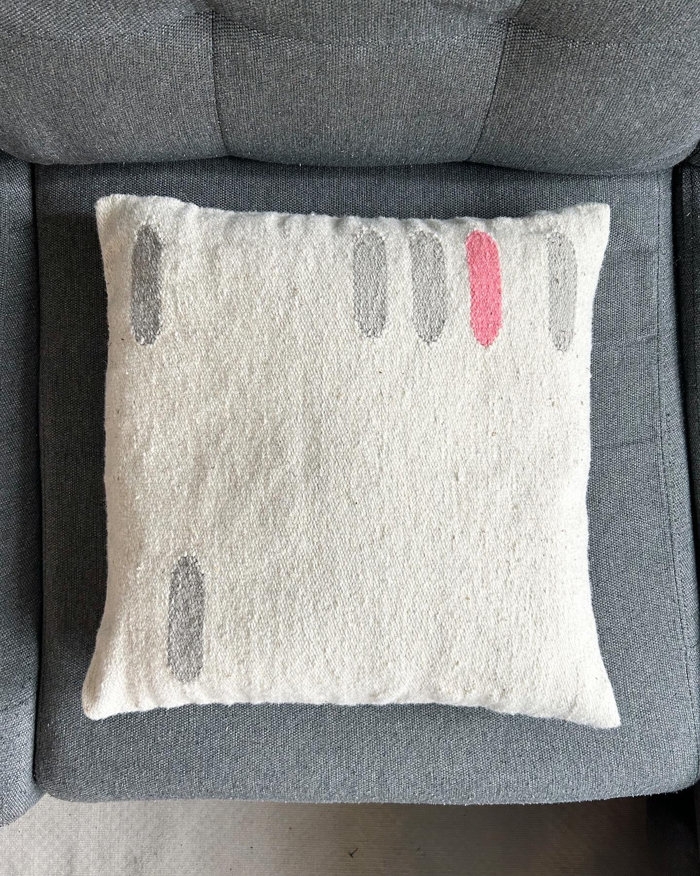 Bespoke Handwoven Wool Throw Pillow Covers Set of 3