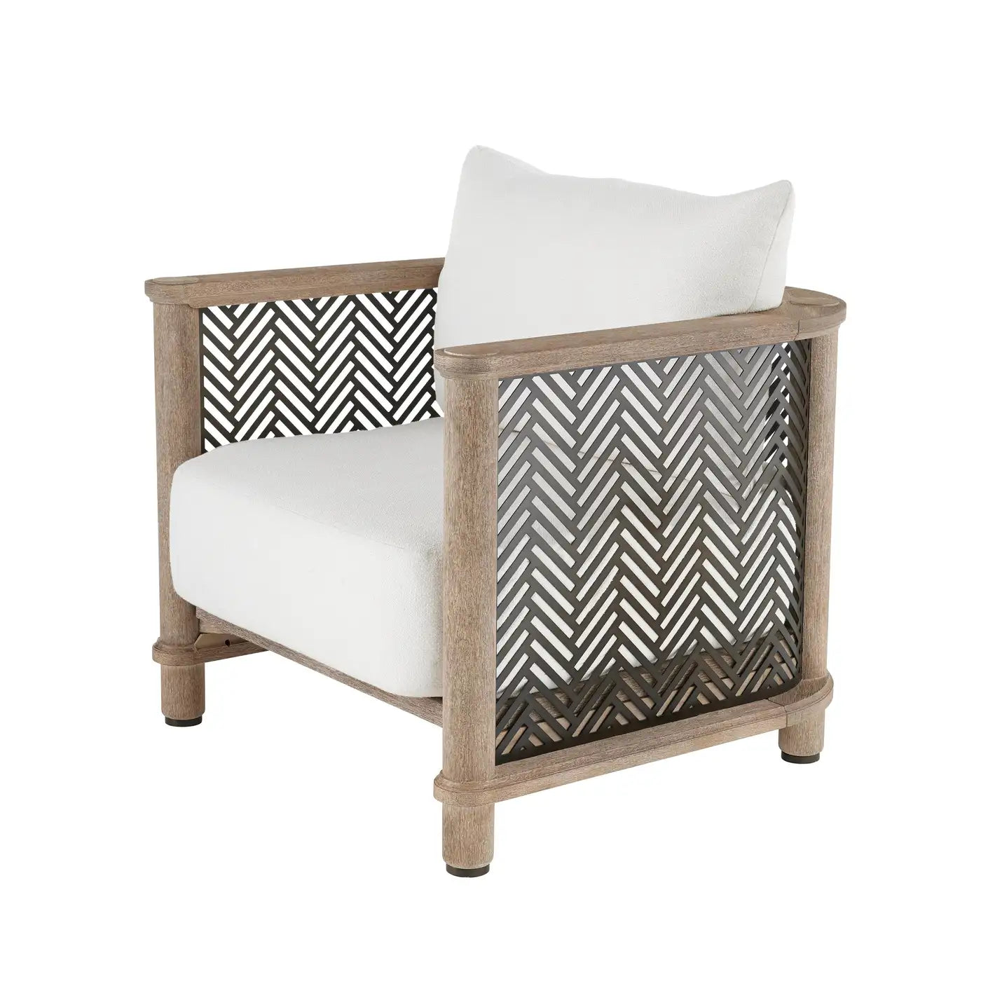 Performance Bouclé willow stained teak Outdoor Chair