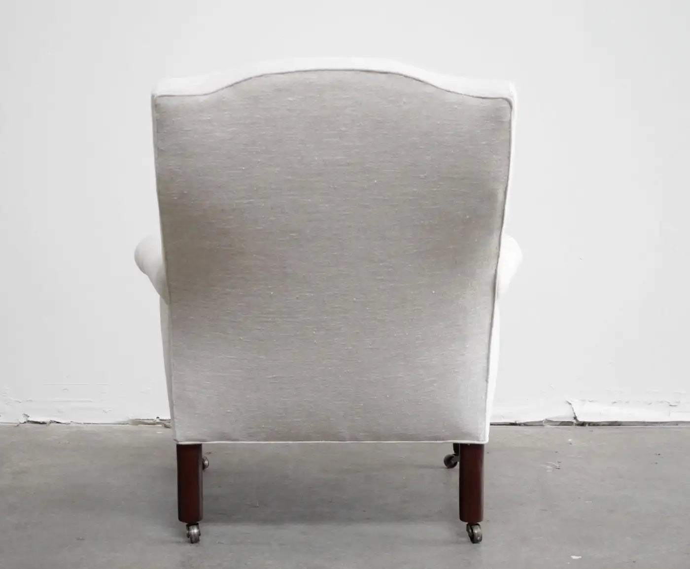 French Inspired Linen Bergère Chairs – Napoleon III Style