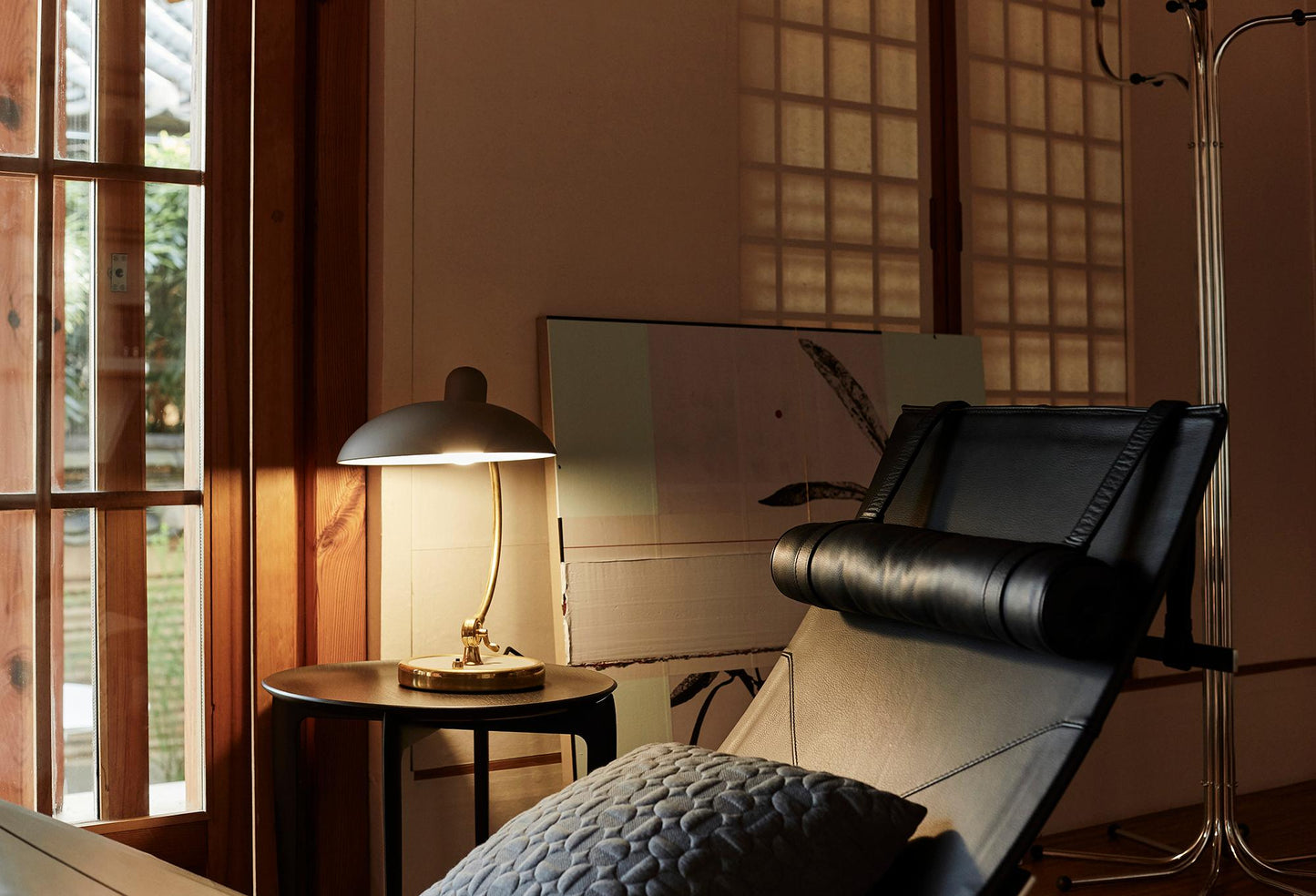 Poul Kjærholm PK24 Wicker Lounge Chair with Leather Headrest – Fritz Hansen