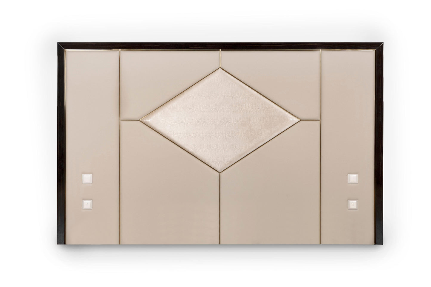 Modern Letti US King Size Bed in Macassar Leather, Handmade in Portugal