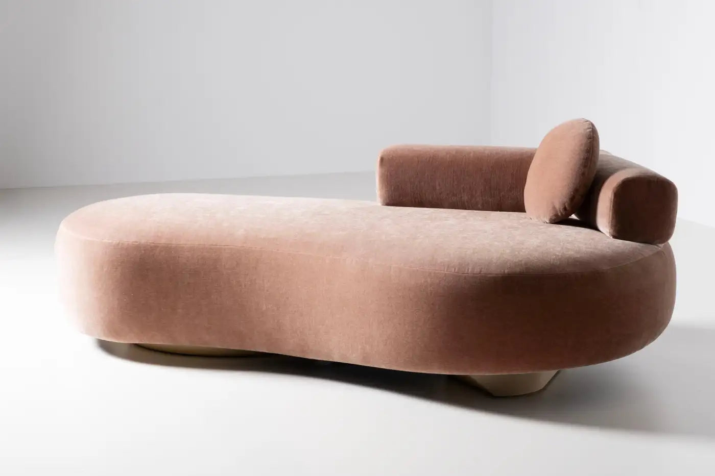 Twins Mid-Century Modern Day Bed in DEDAR Mohair and Oak
