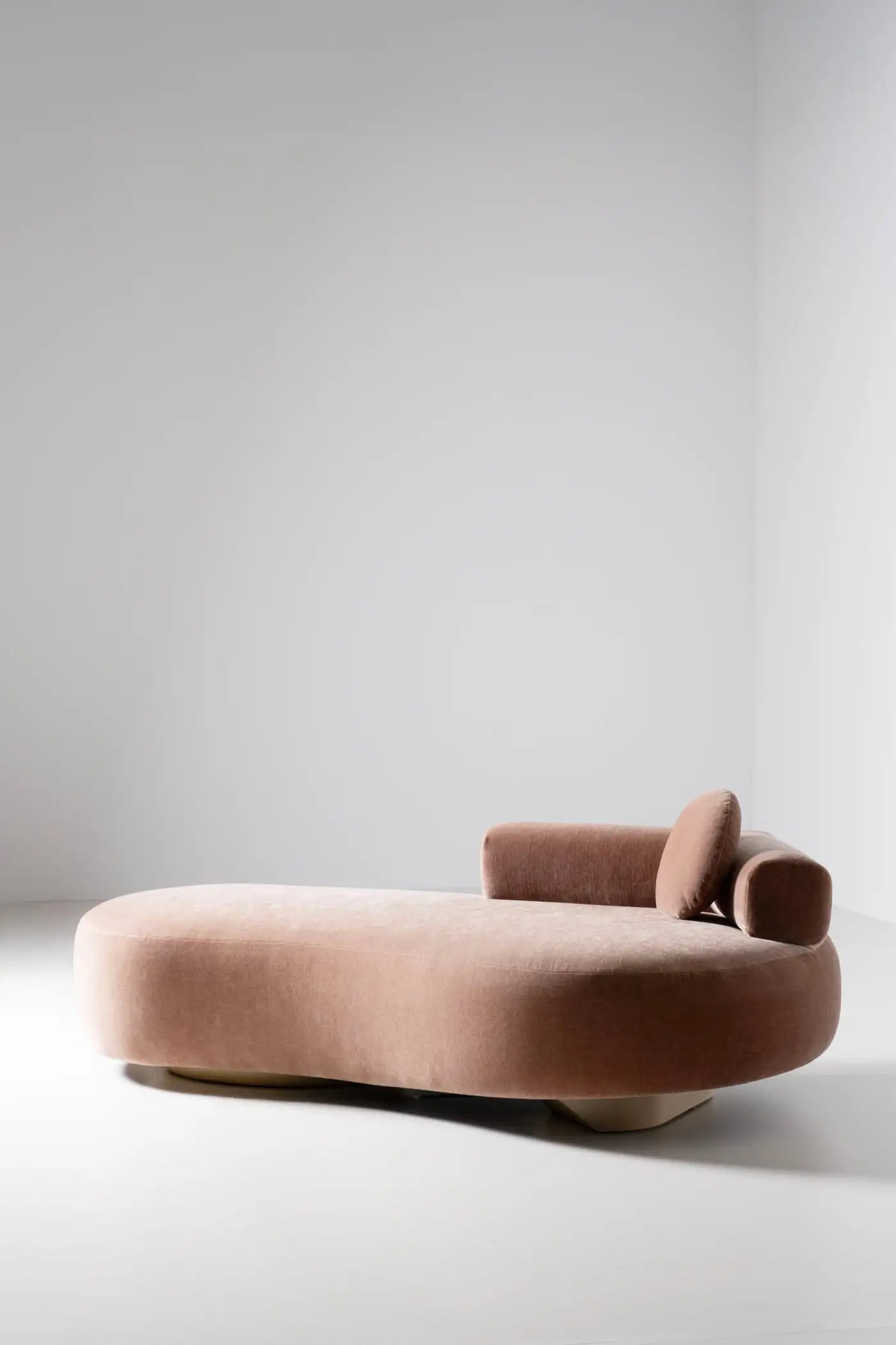 Twins Mid-Century Modern Day Bed in DEDAR Mohair and Oak