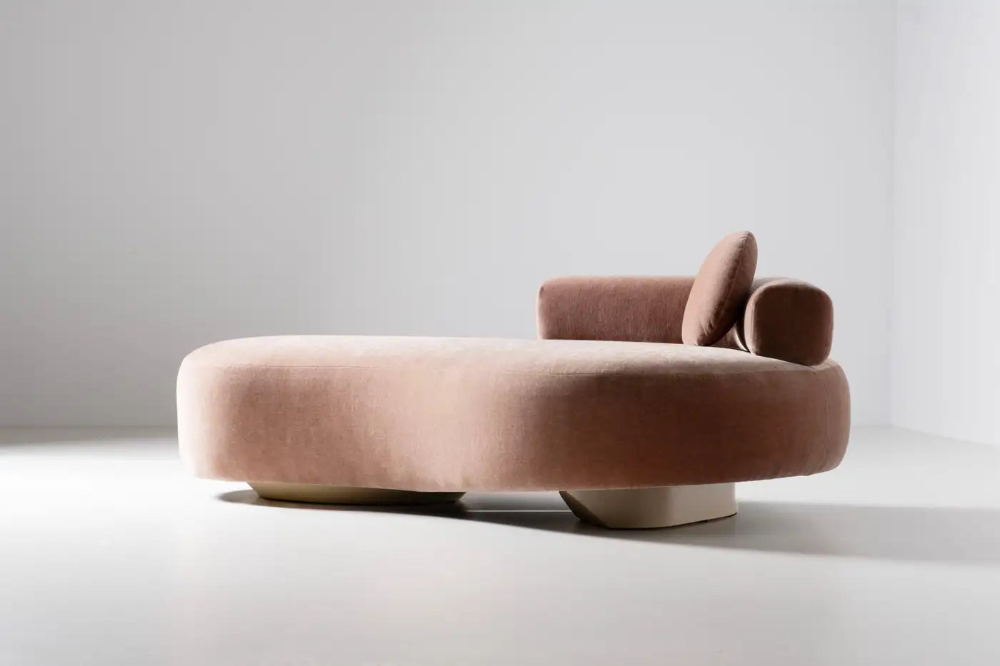 Twins Mid-Century Modern Day Bed in DEDAR Mohair and Oak