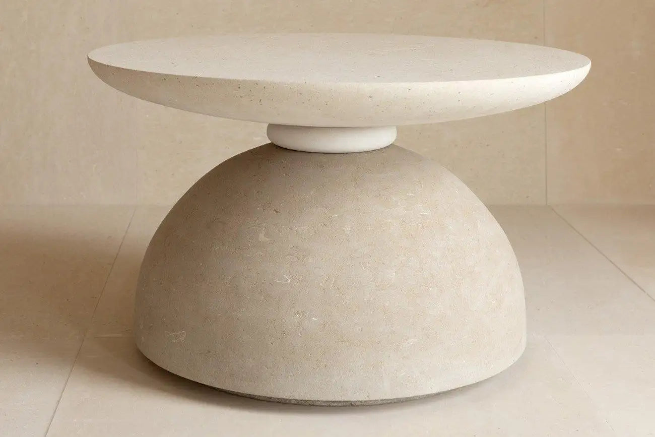 Garden Limestone Coffee Table Set of 2