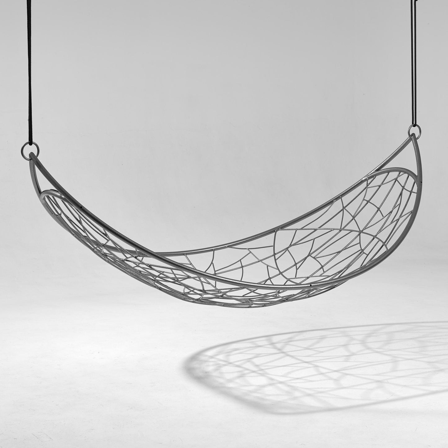 Wireframe chair design on a white background