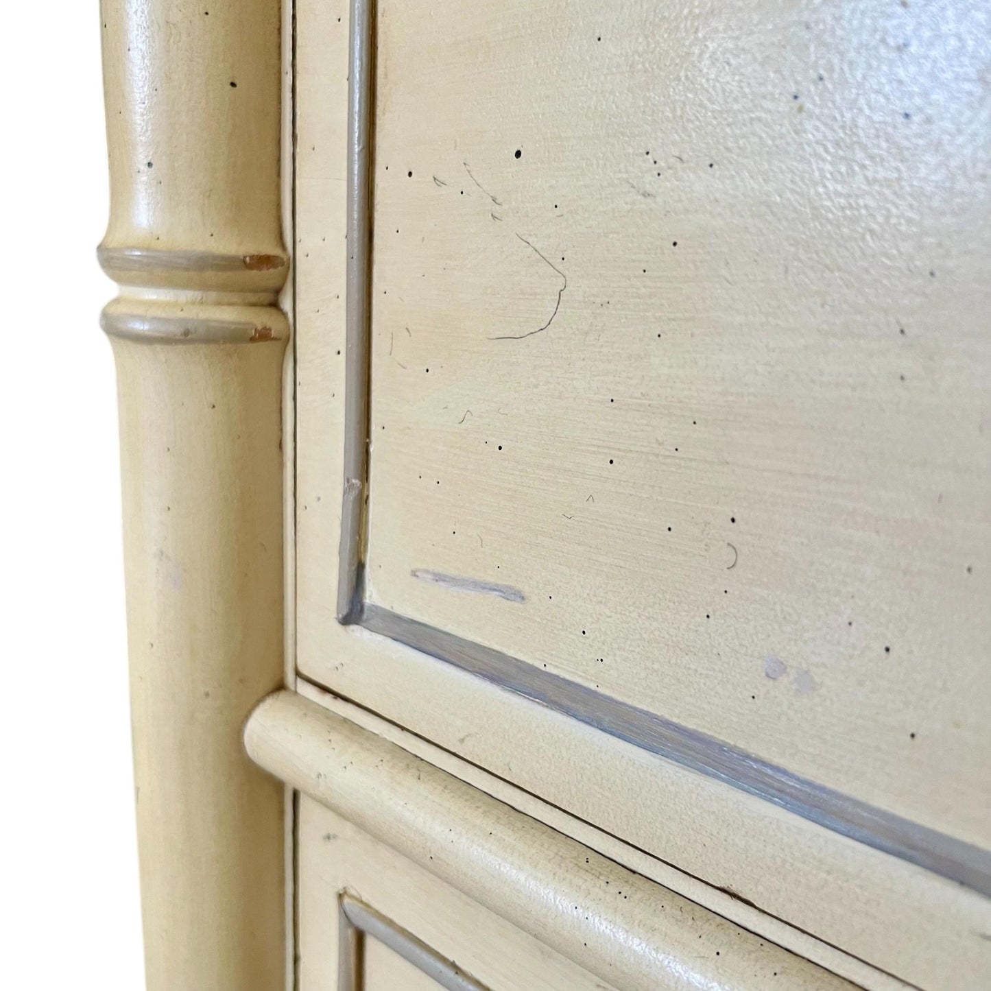 Henry Link Bali Hai Faux Bamboo Highboy Dresser – 1970s Hollywood Regency