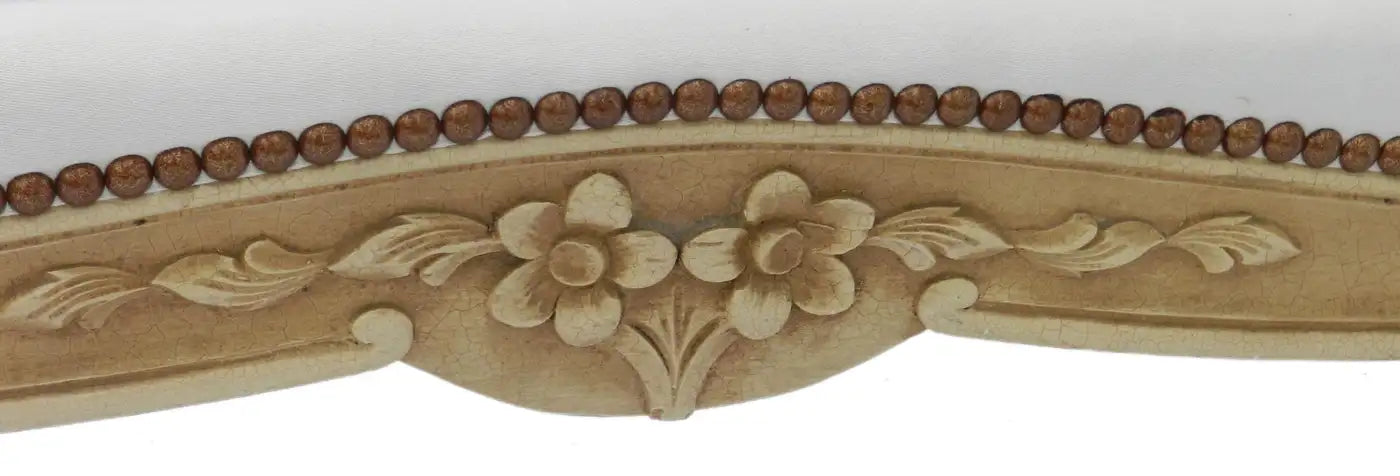 Daybed or Single Bed Upholstered Button Back French Early 20th Century