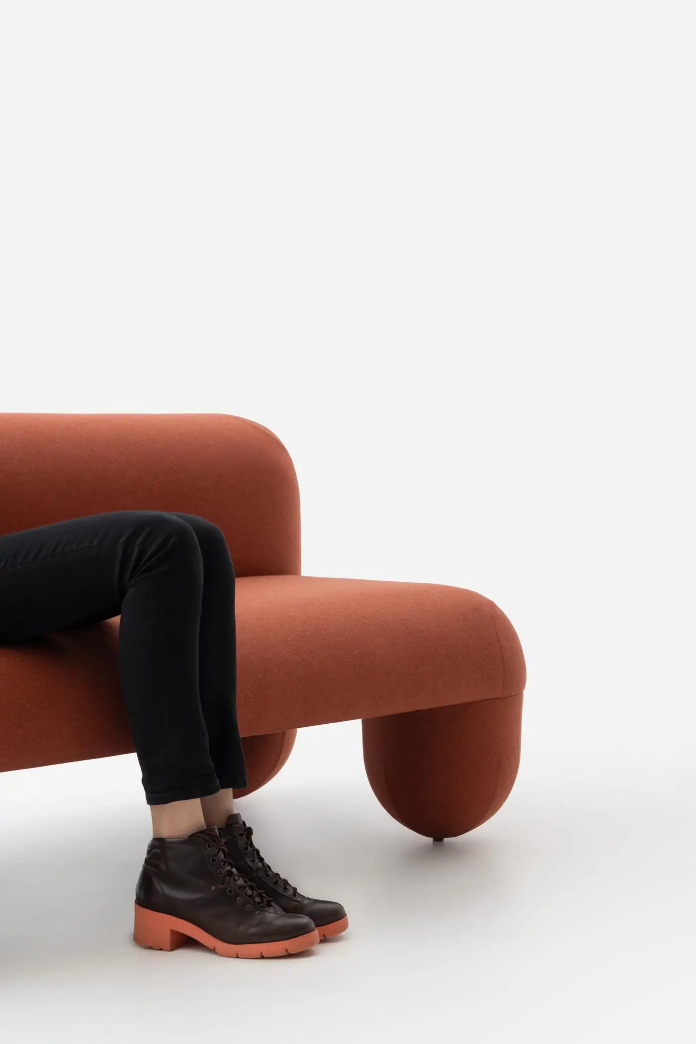 HELLO Modern Sofa Wool Fabric Playful Organic Design by NOOM