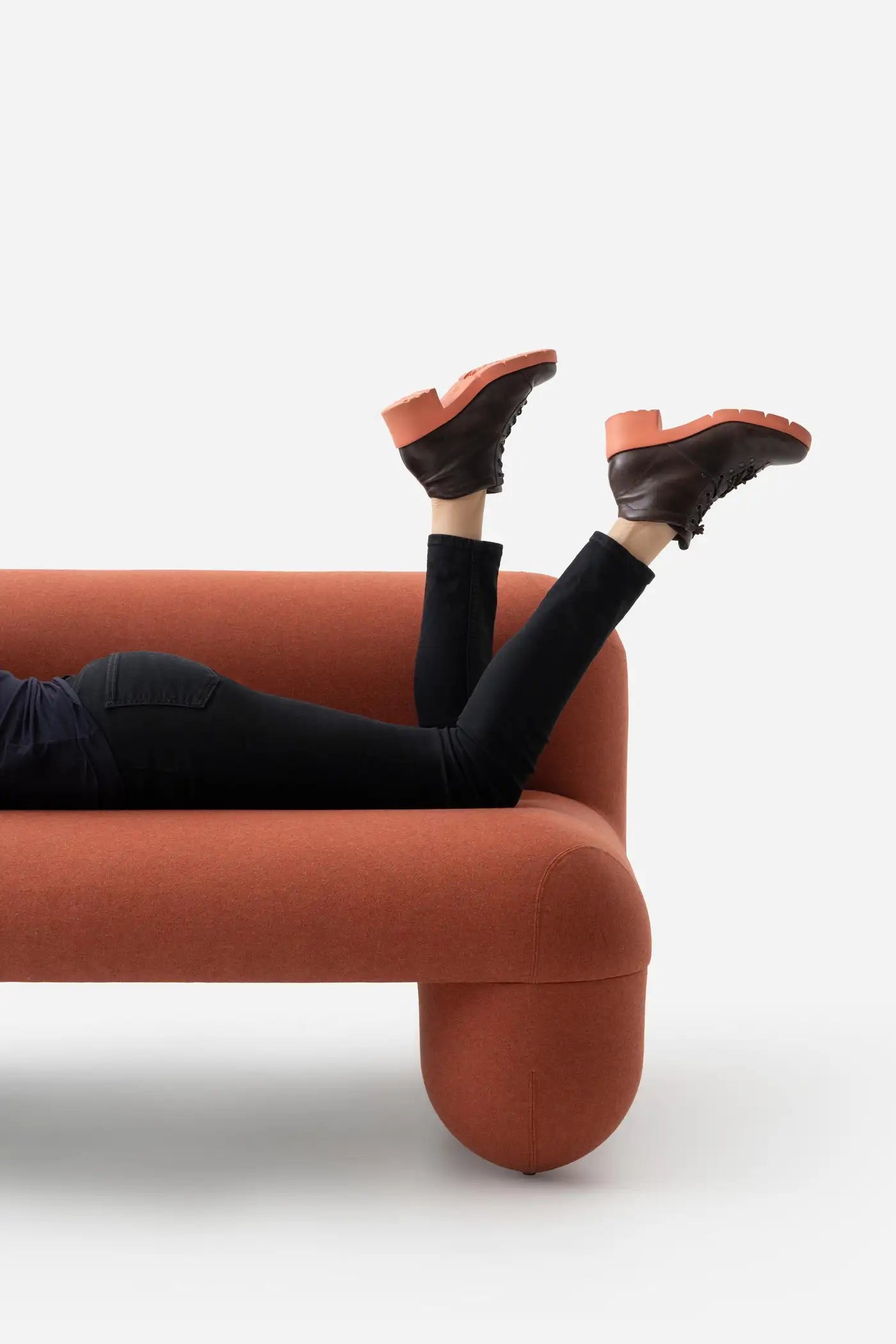 HELLO Modern Sofa Wool Fabric Playful Organic Design by NOOM