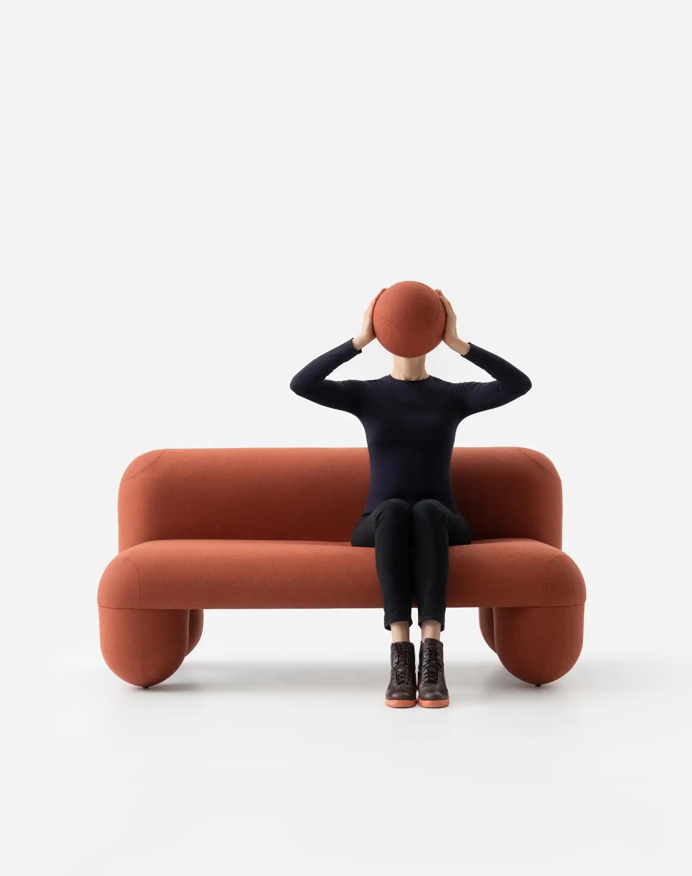 HELLO Modern Sofa Wool Fabric Playful Organic Design by NOOM