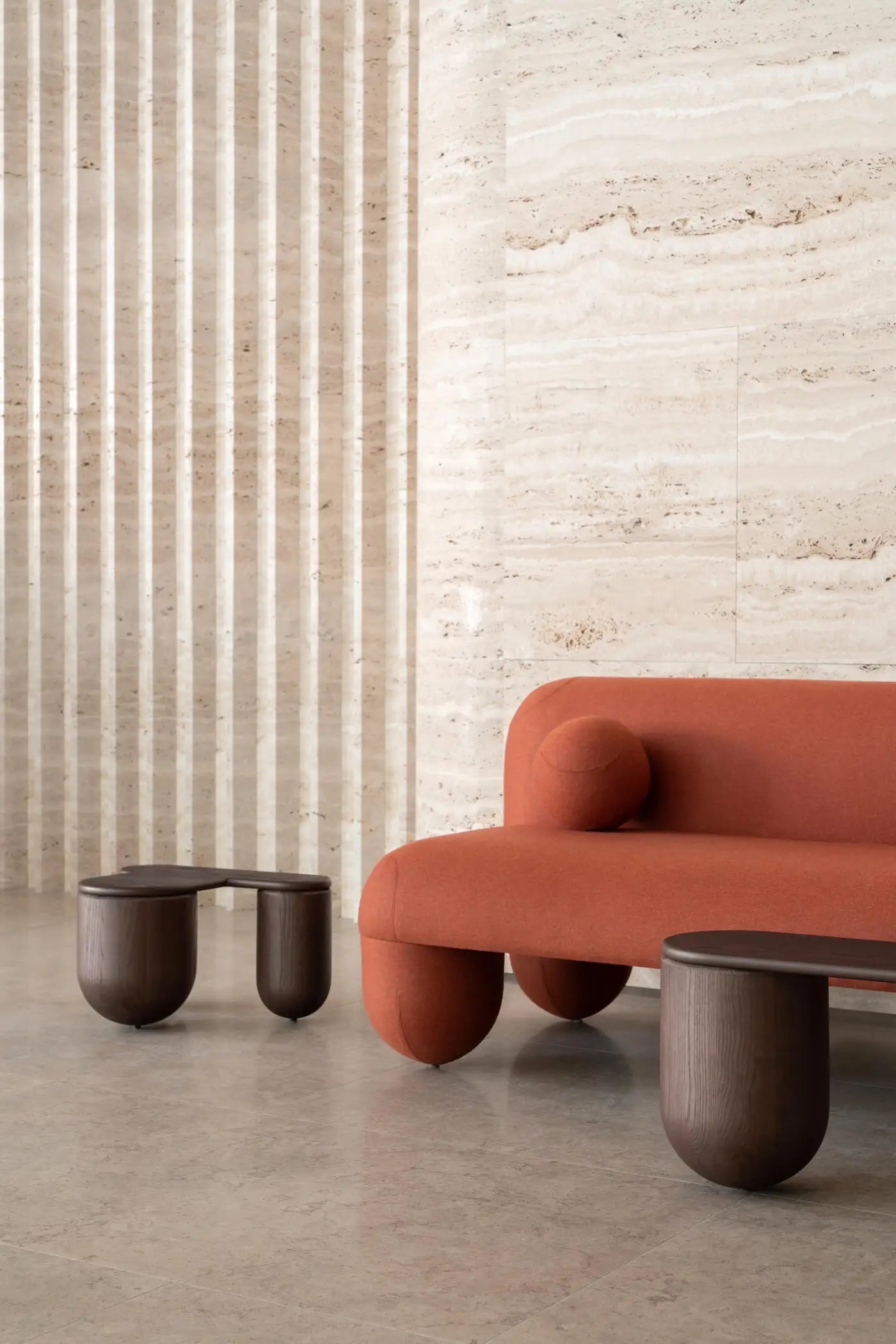 HELLO Modern Sofa Wool Fabric Playful Organic Design by NOOM