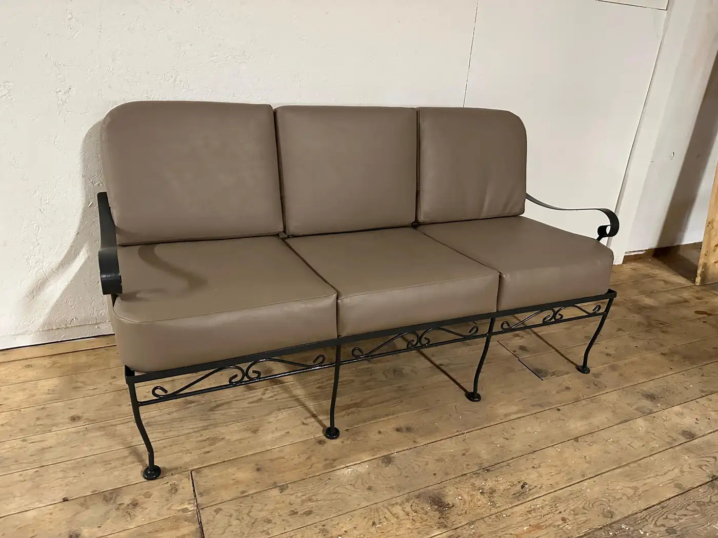 Vintage Metal Garden Sofa and Chairs Seating Ensemble