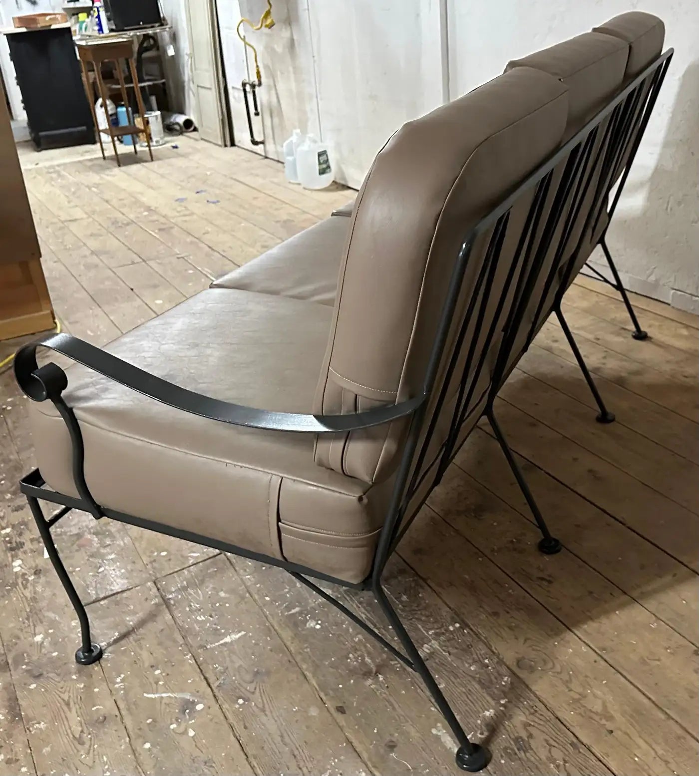 Vintage Metal Garden Sofa and Chairs Seating Ensemble