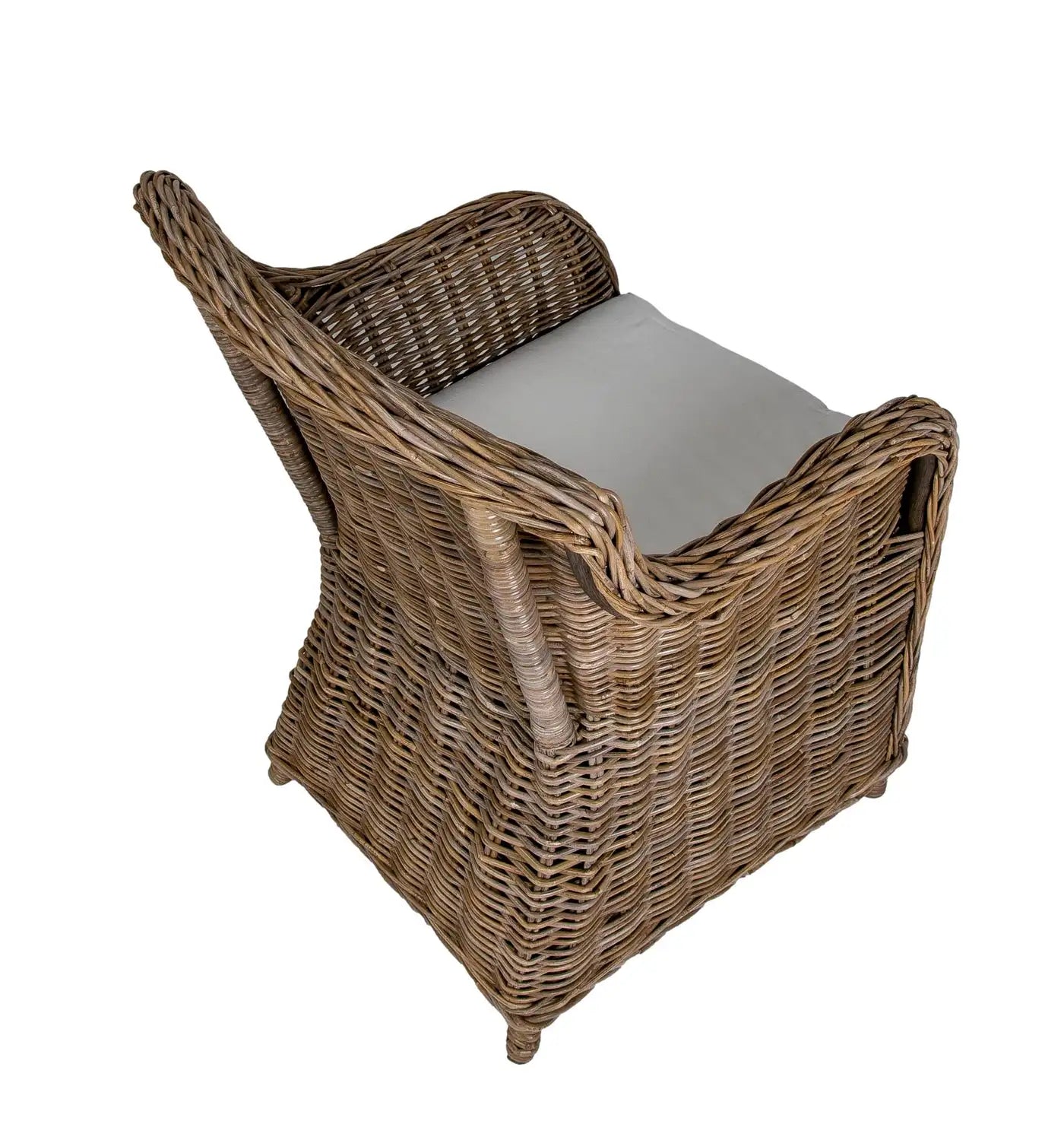 Set of Rattan Garden Chairs with Cushions in Greyish Tone