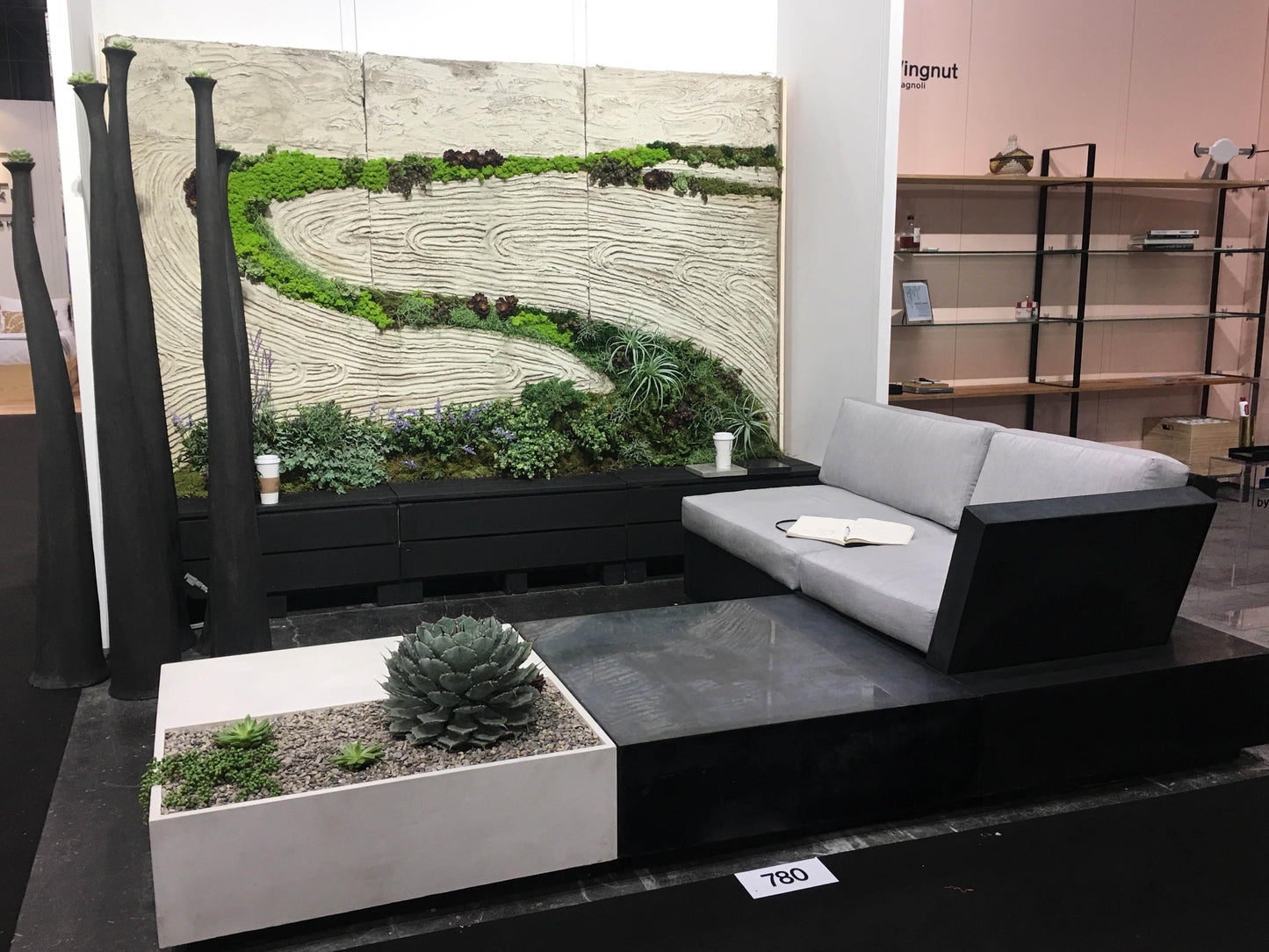 Planted Concrete Wallscape with Customizable Green Wall – Price Per Sq Ft