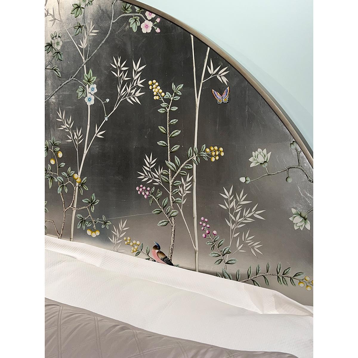 Mid Century Chinoiserie King Bed
