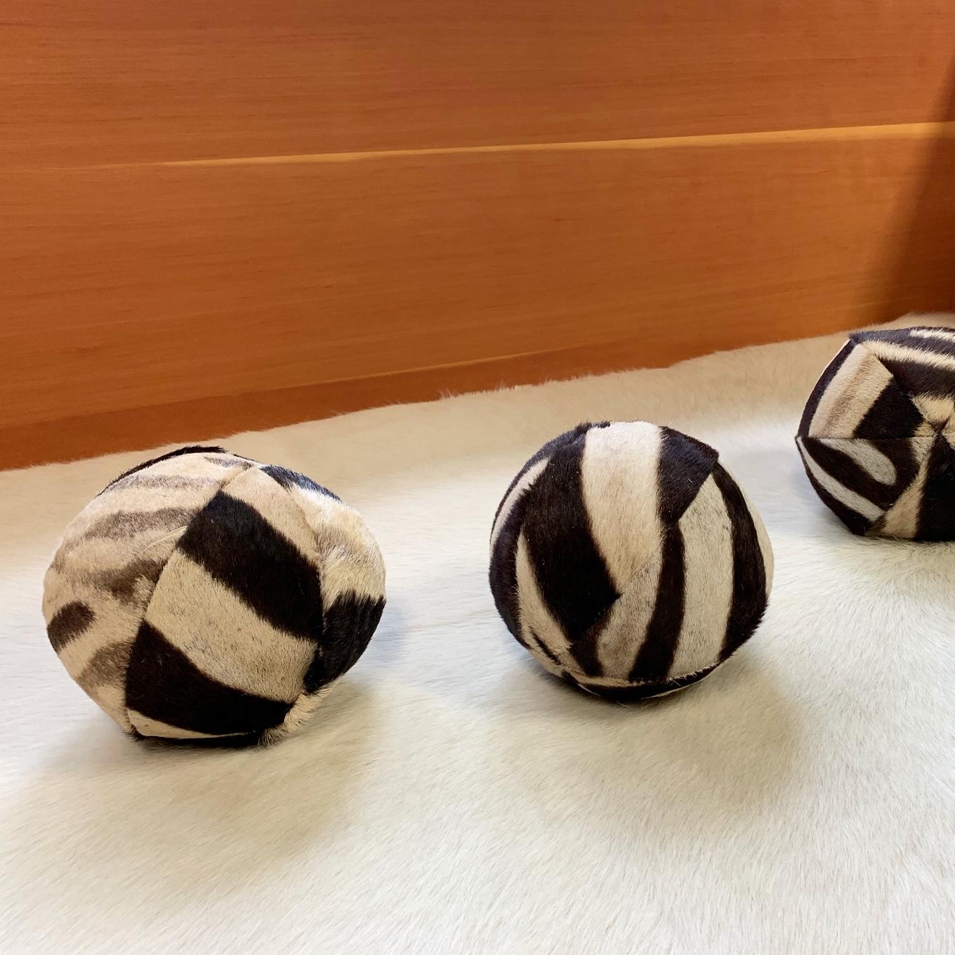 Handcrafted Exotic Forsyth 7" Zebra Ball Pillow
