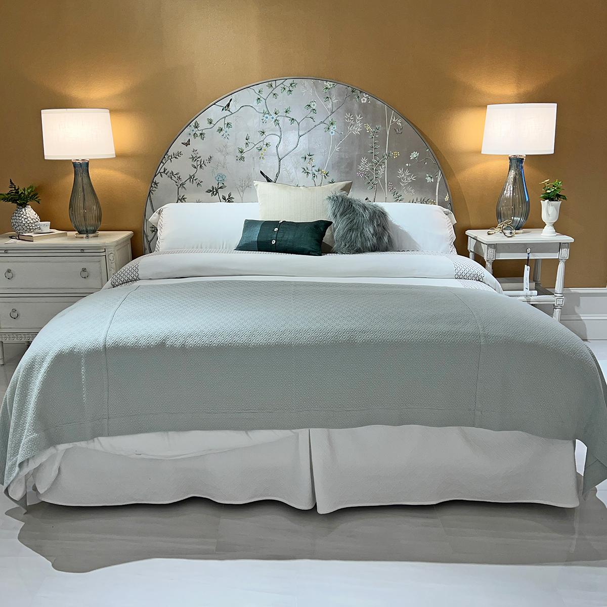 Mid Century Chinoiserie King Bed