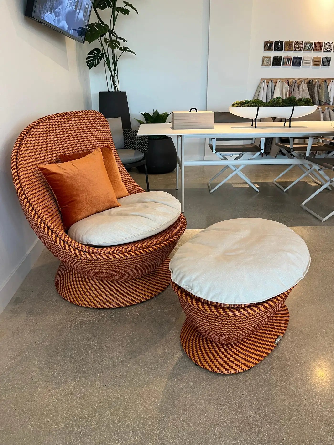 Accent Lounge Chair and Ottoman