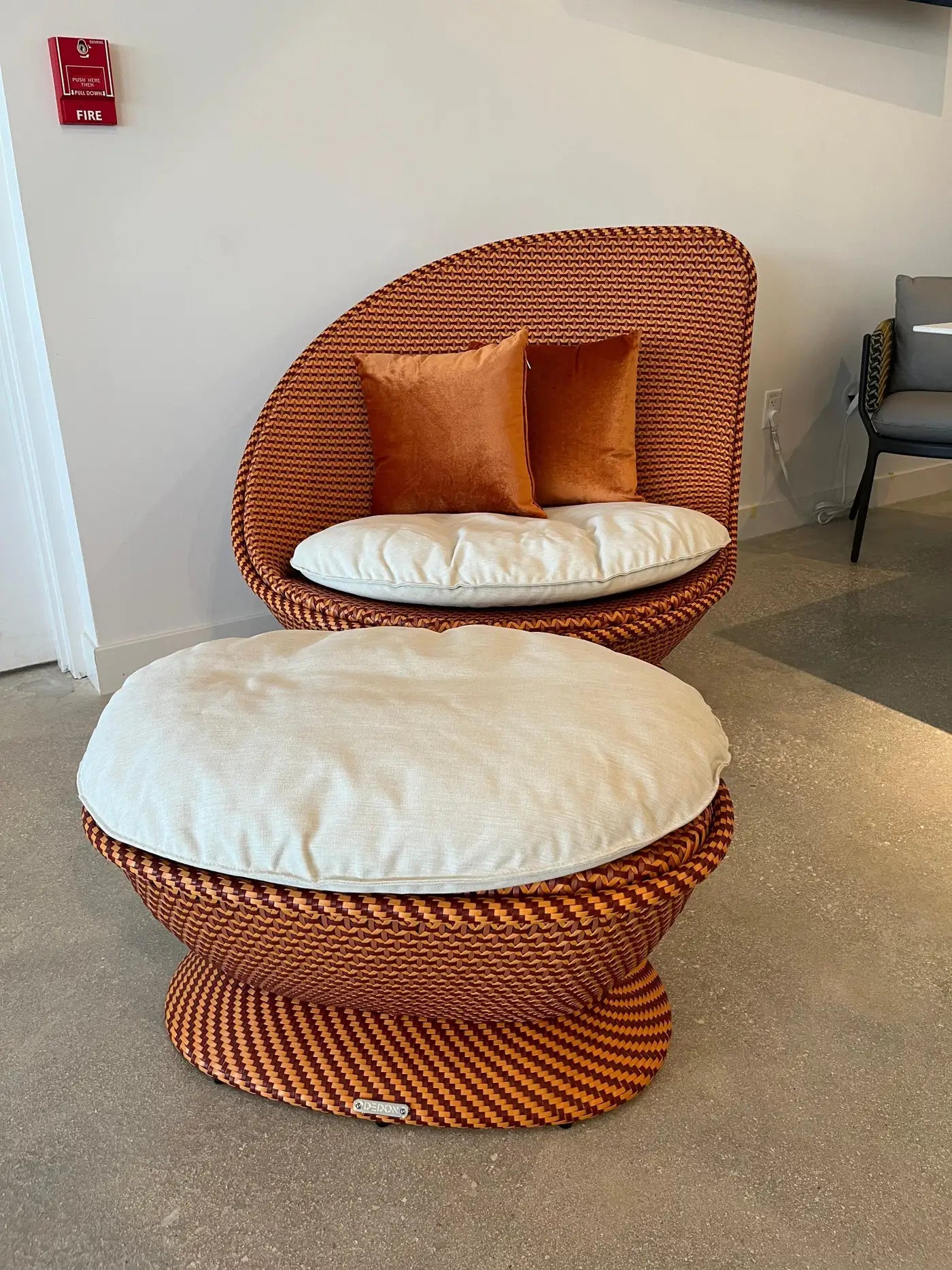 Accent Lounge Chair and Ottoman