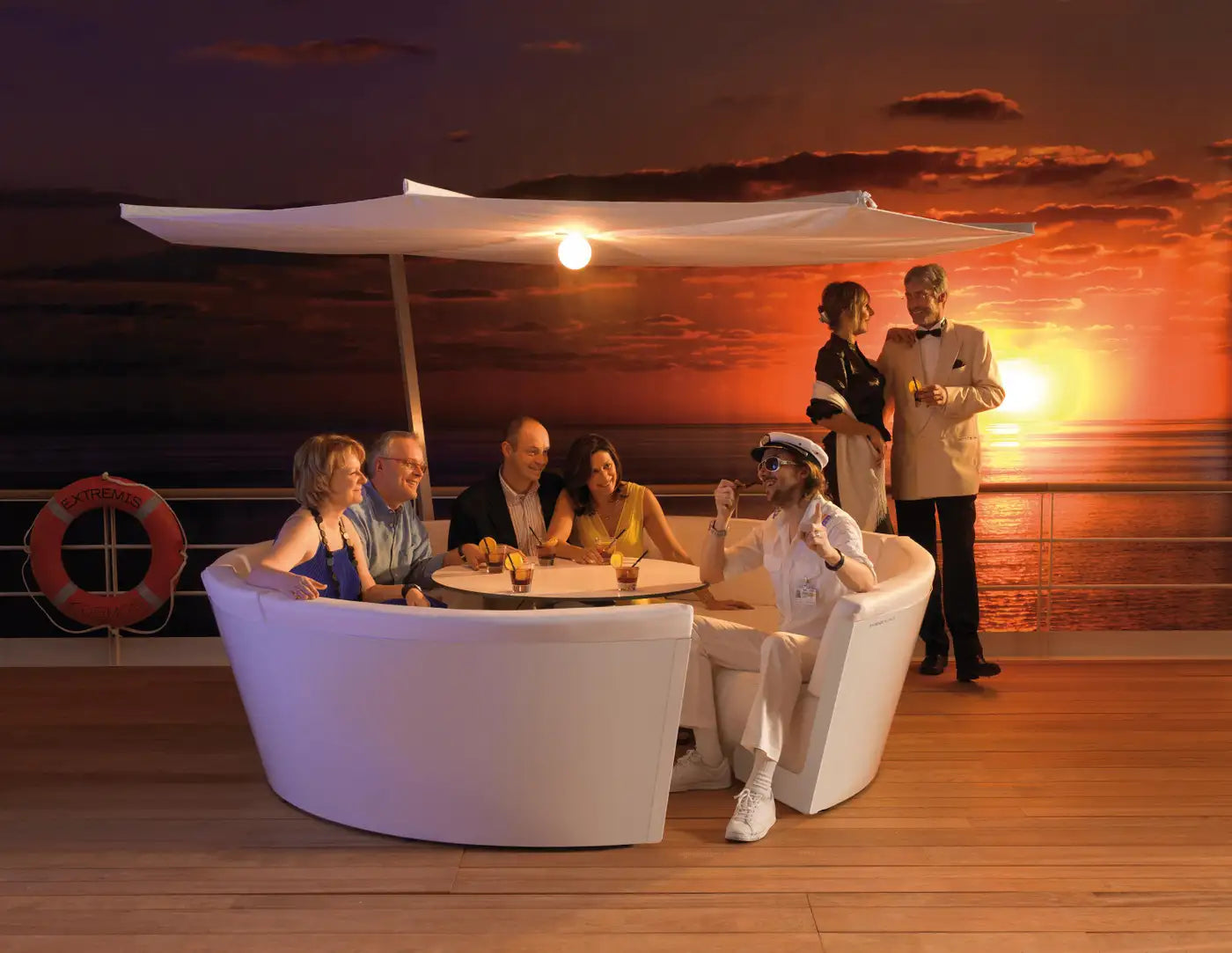 Eight-Seat Designer Sofa