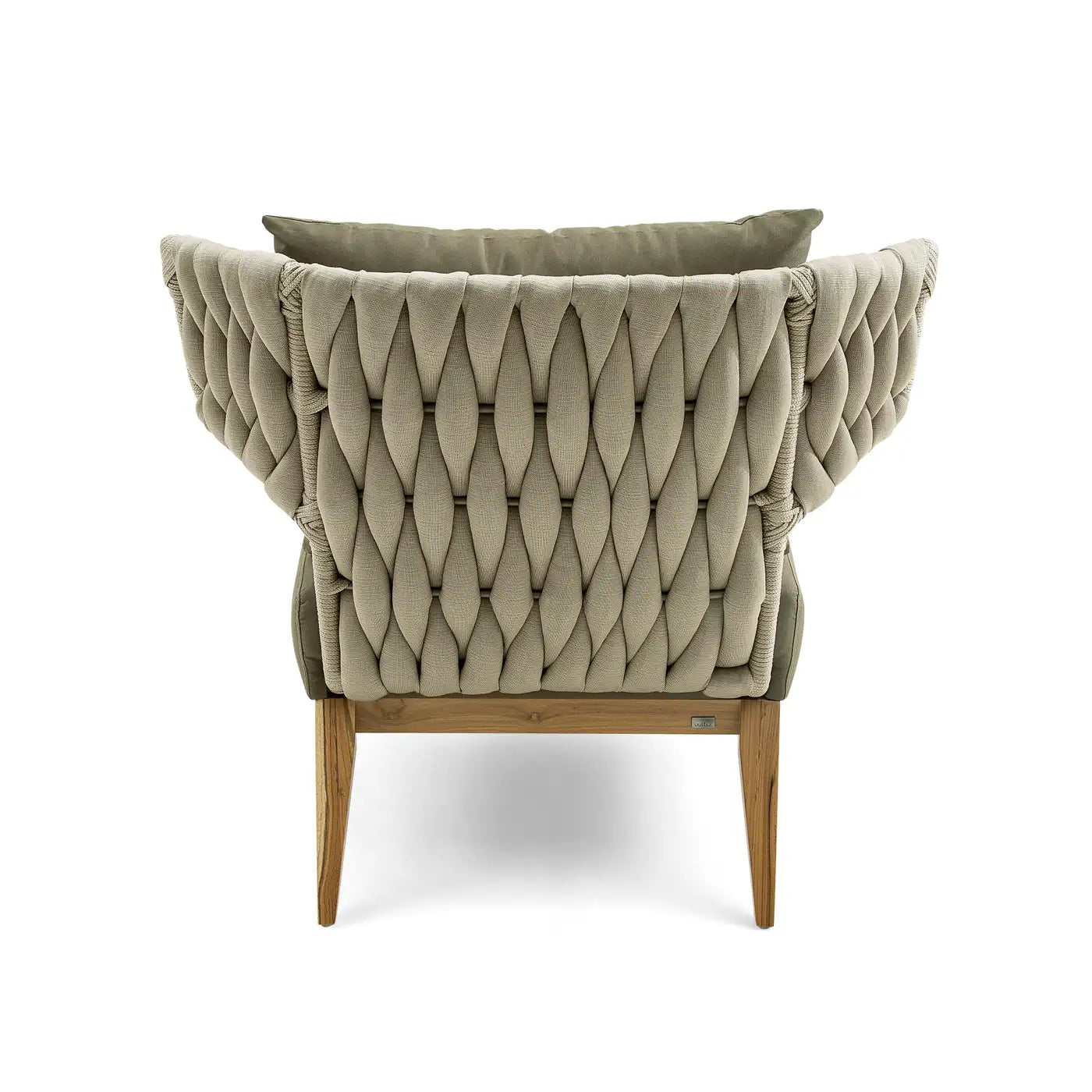 Outdoor Lounge Set with Loveseat and Chair in Olive Green