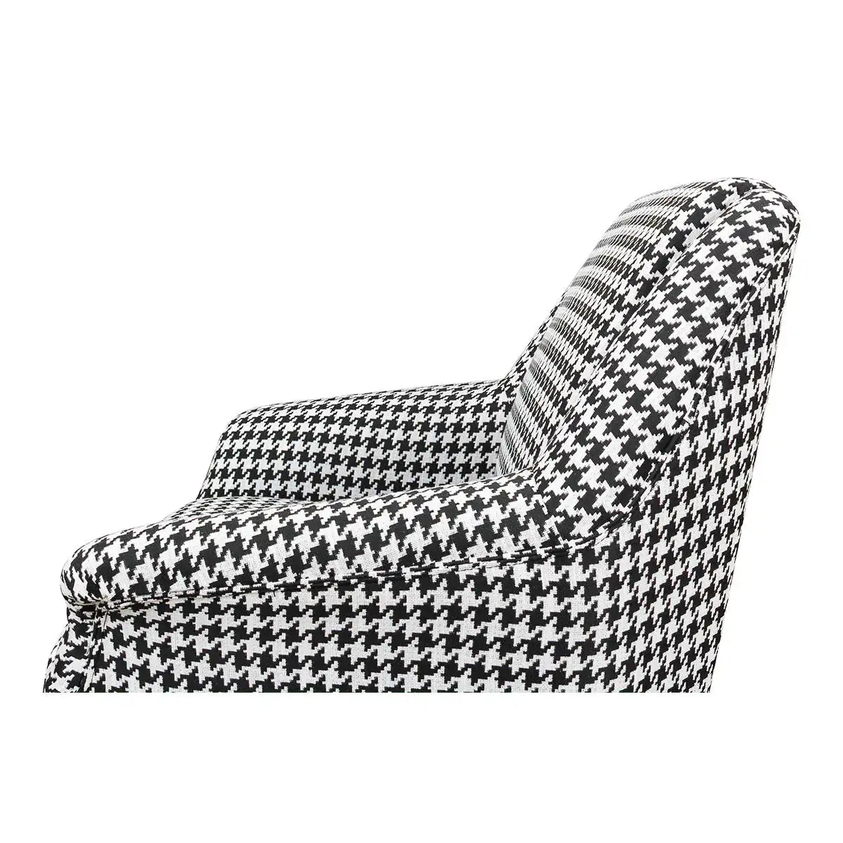 Mid-Century Modern Houndstooth Armchair