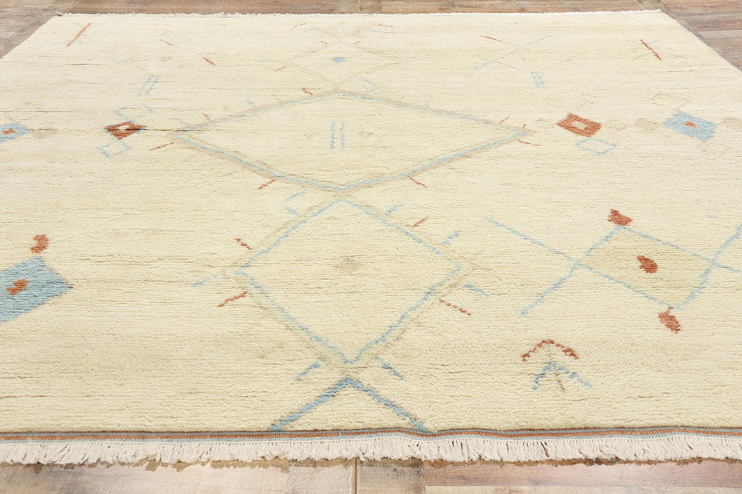 Desert Harmony Modern Moroccan Wool Rug – 254 x 300 cm