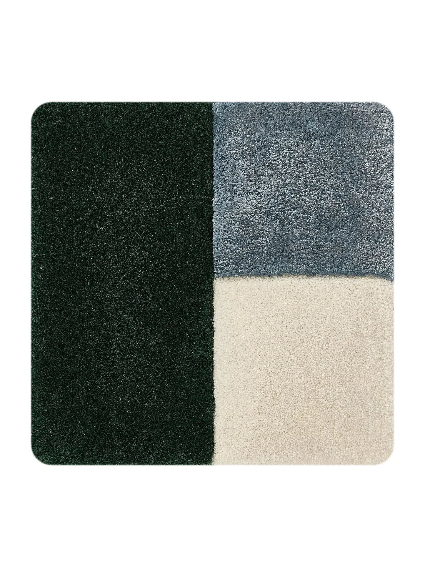 Multicolour Geometric Rug – Blue/Green