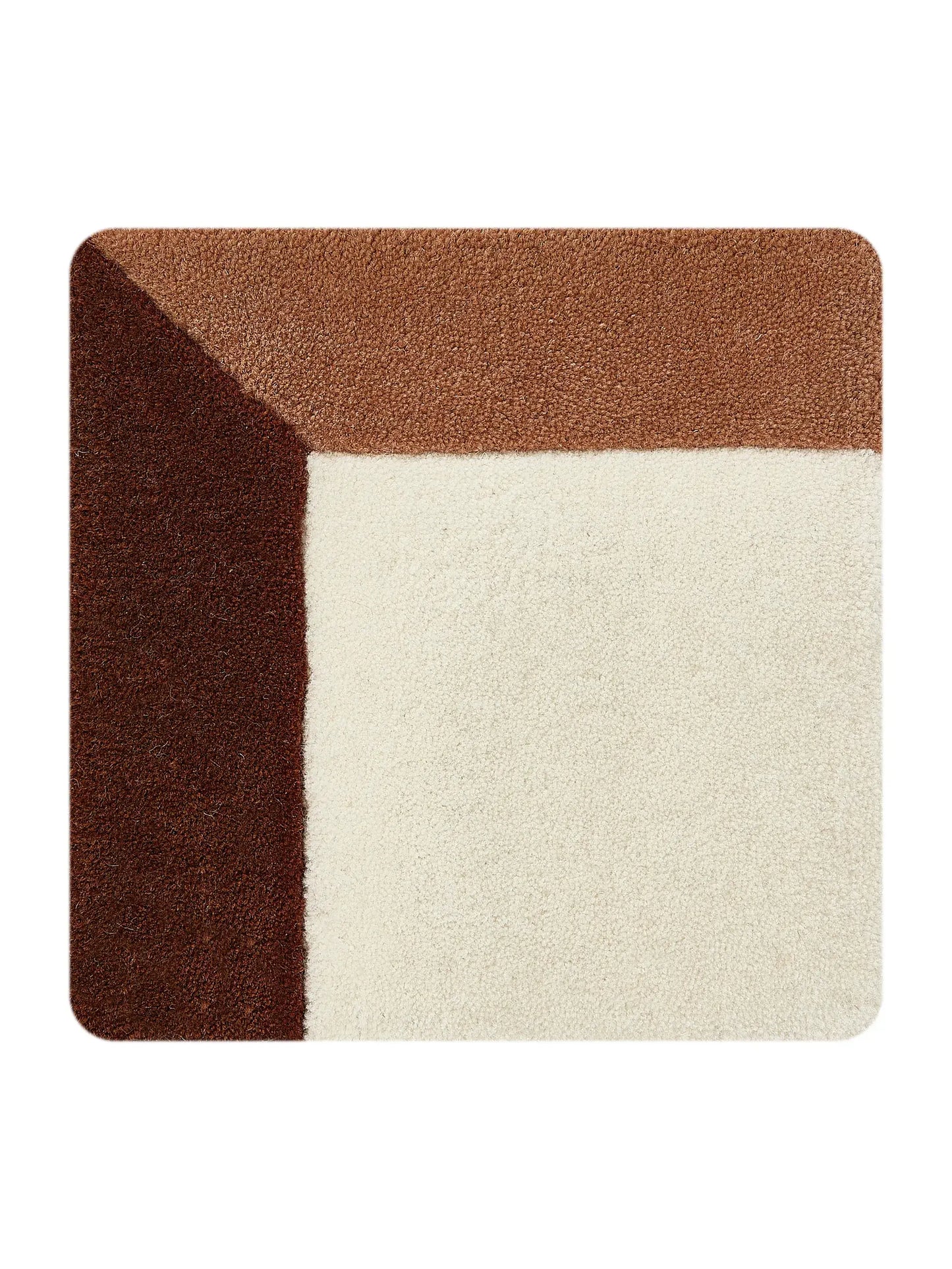 Cream & Red Luxury Wool Rug