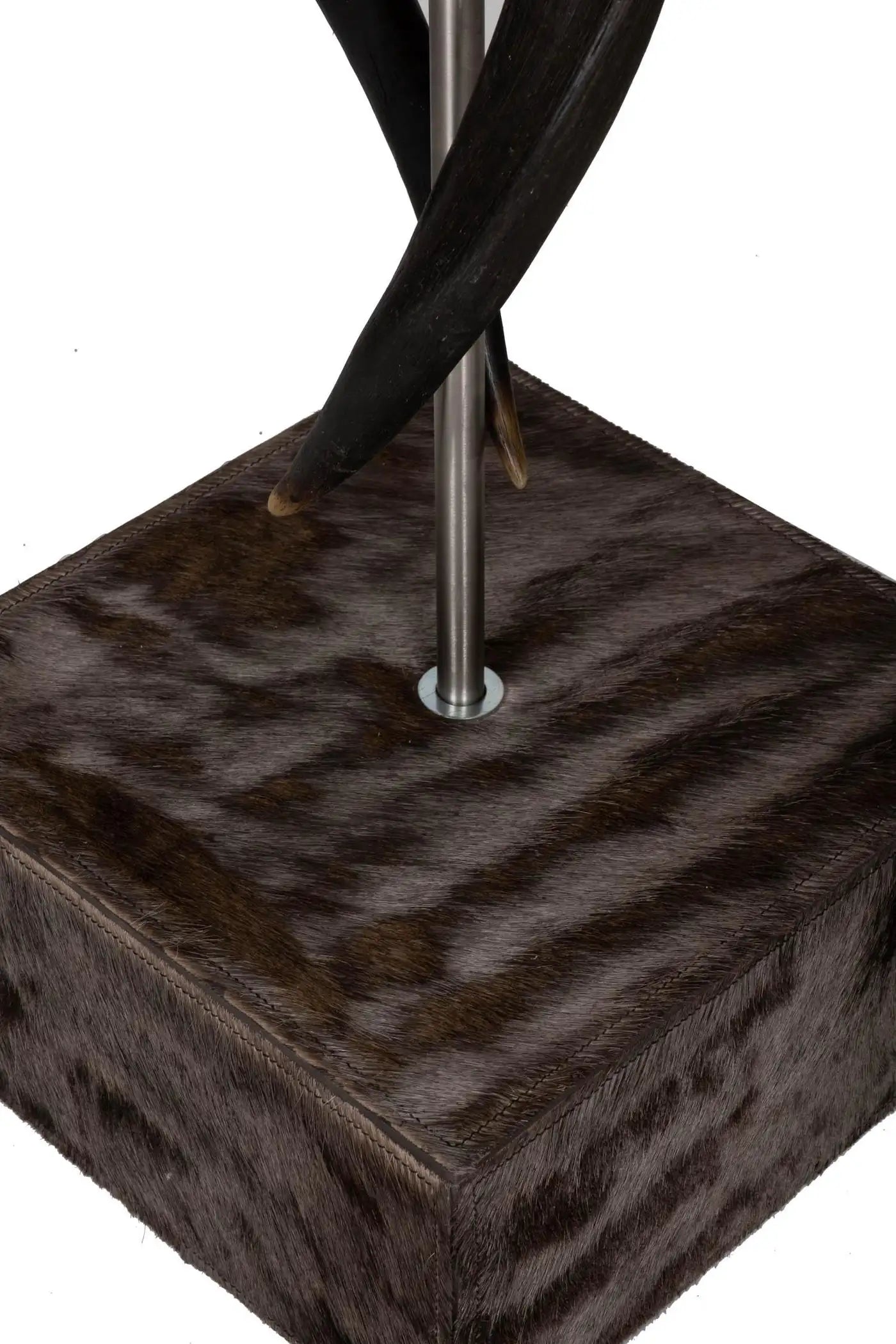 Standing Lamp-Natural Kudu Horn Double Twist
