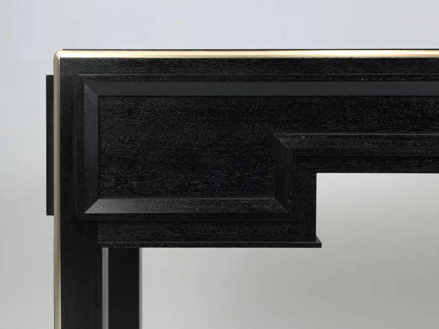 French Mid-Century Modern Mahogany & Leather Desk