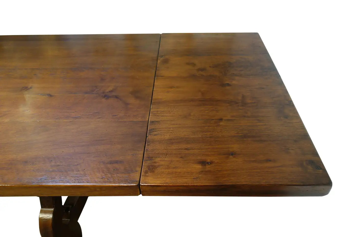 17th C Refectory Style Italian Walnut Dining Table with End Extensions to order