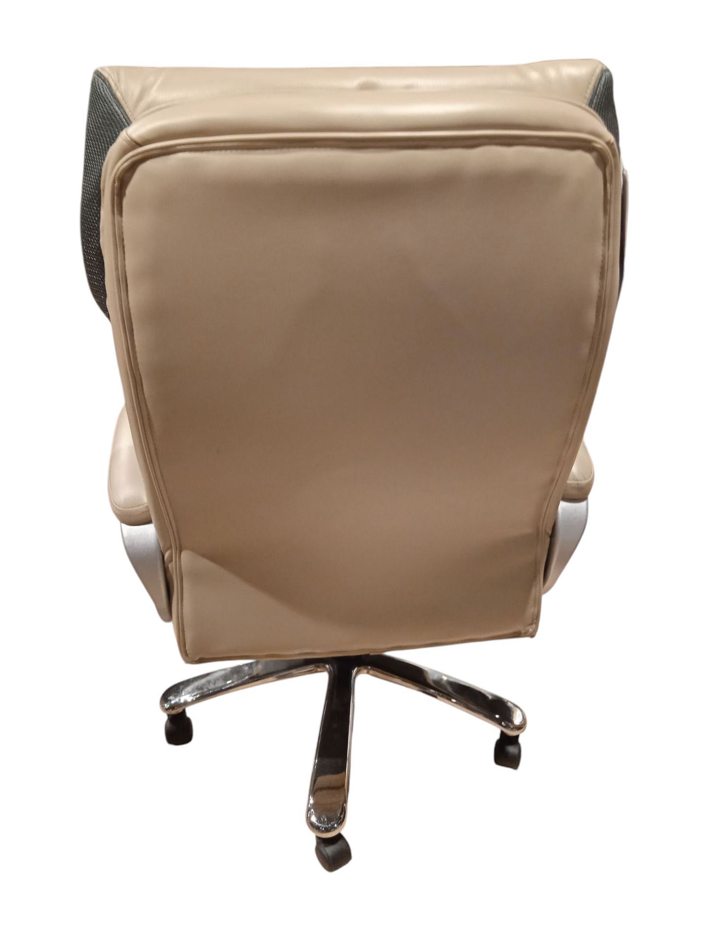 Office chair Edmond, beige eco leather