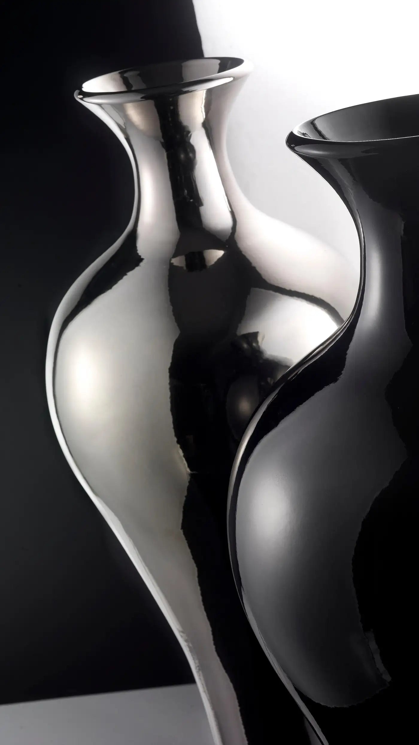 Ceramic Vase "PAMELA" Handcrafted in Black