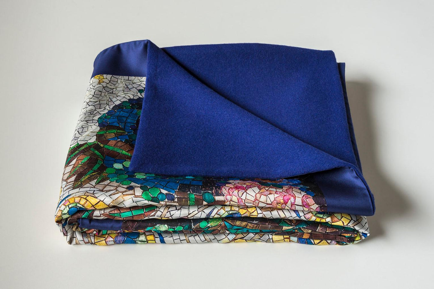 Peacock Bed Cover Blanket – Silk, Cashmere & Wool
