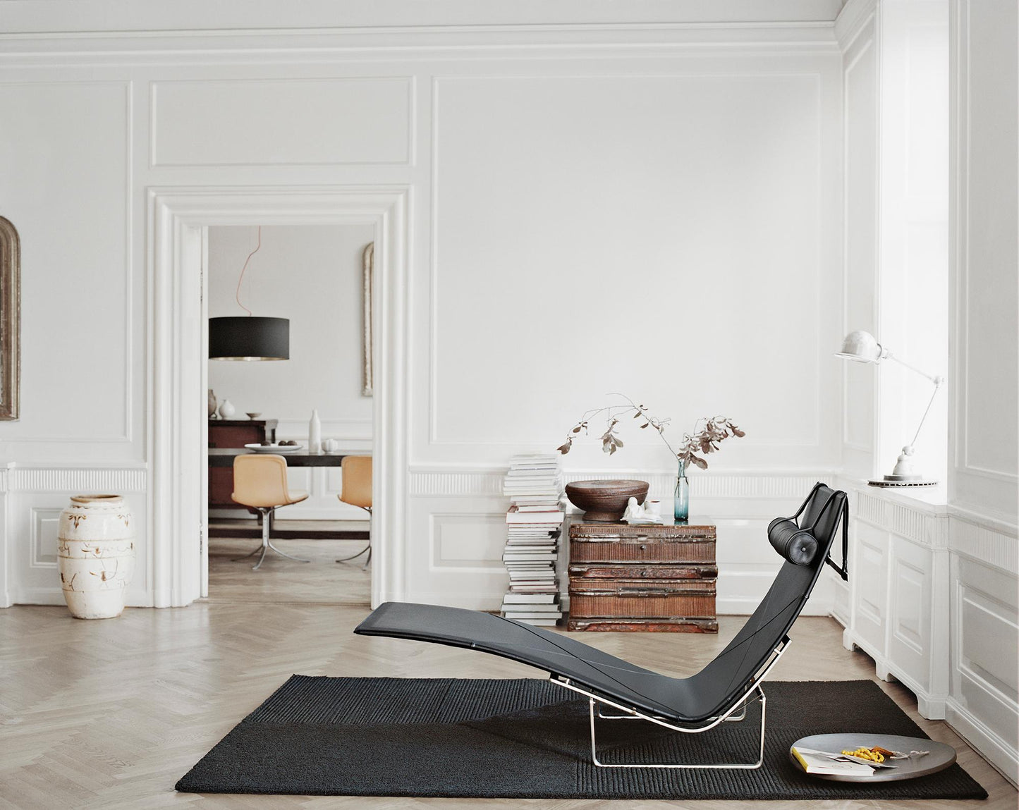 Poul Kjærholm PK24 Lounge Chair in Aura Leather – Fritz Hansen