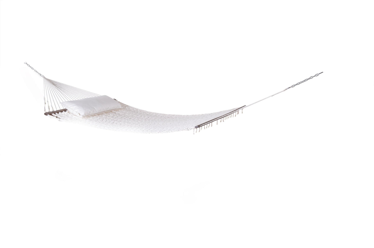 White hammock on a white background