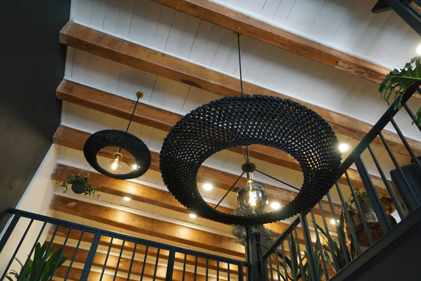 Indoor / Outdoor Bohemian Hand Woven Iris Pendant Chandelier