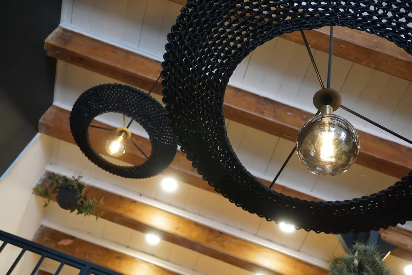 Indoor / Outdoor Bohemian Hand Woven Iris Pendant Chandelier