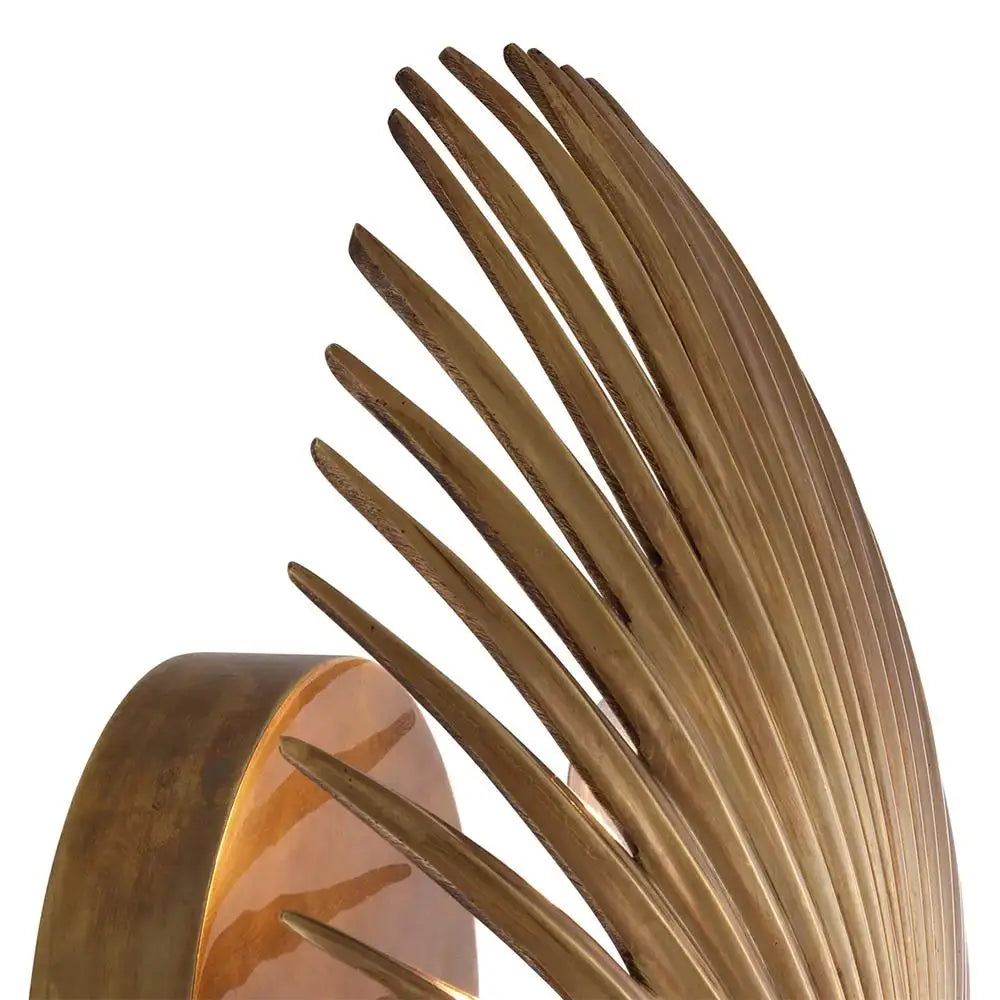 Palma Brass Wall Lamp