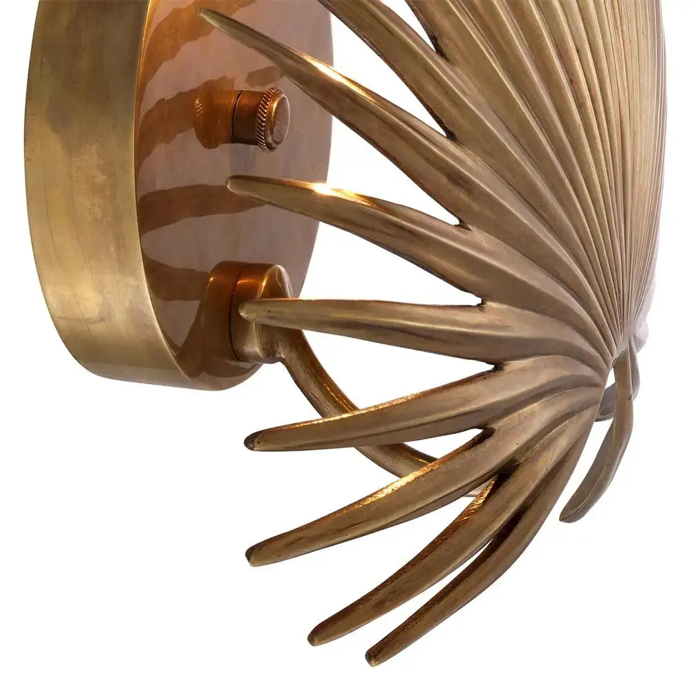 Palma Brass Wall Lamp