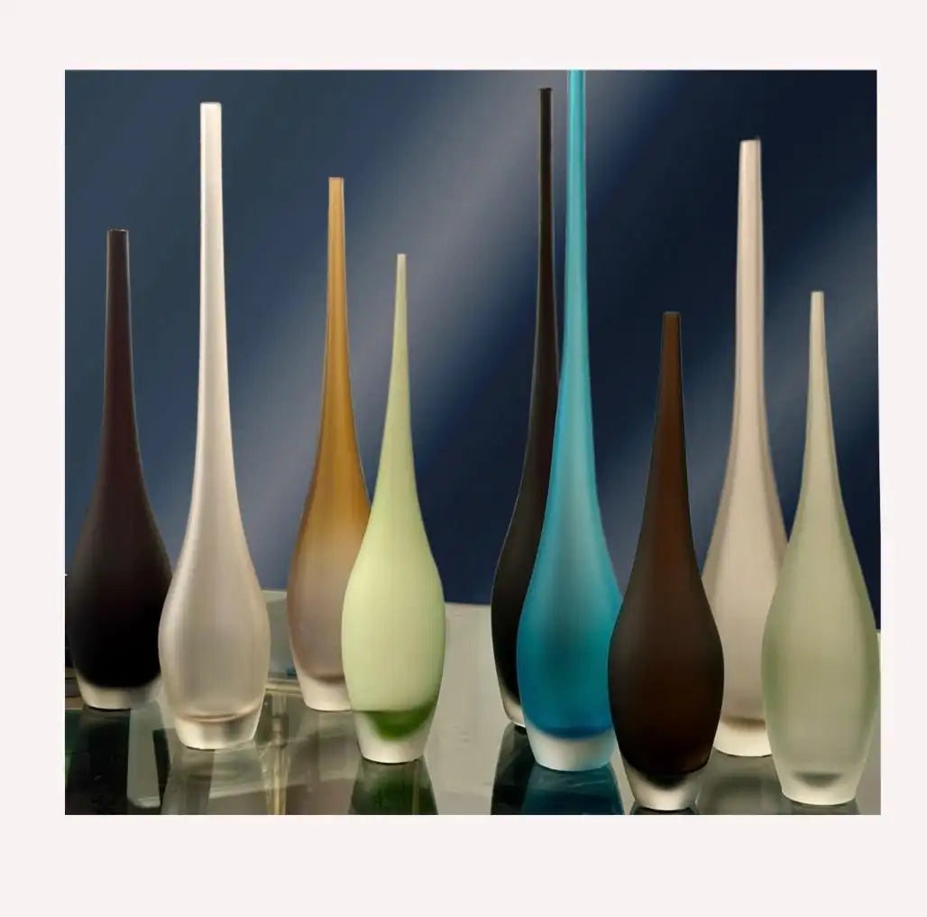 Artisan Murano Sommerso Glass "Alto" Vase