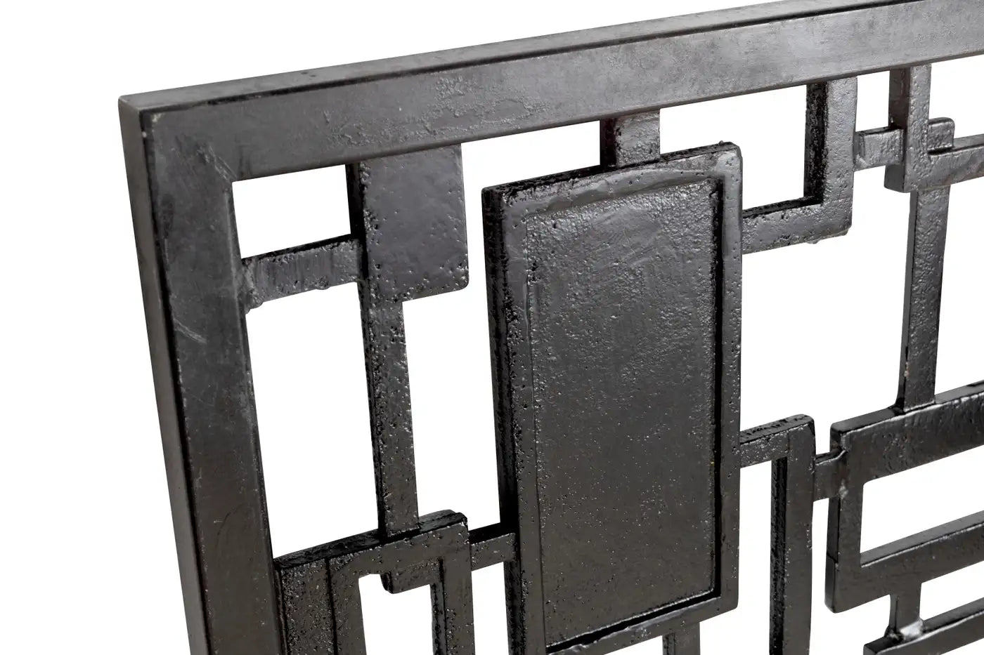 Geometric Black Iron Gate Wall Art