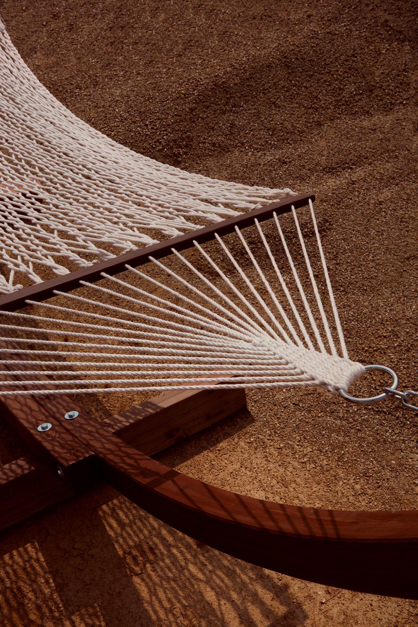 Amanda Hammock Outdoor Collection – Free-Standing Hammock with Wood or Steel Base