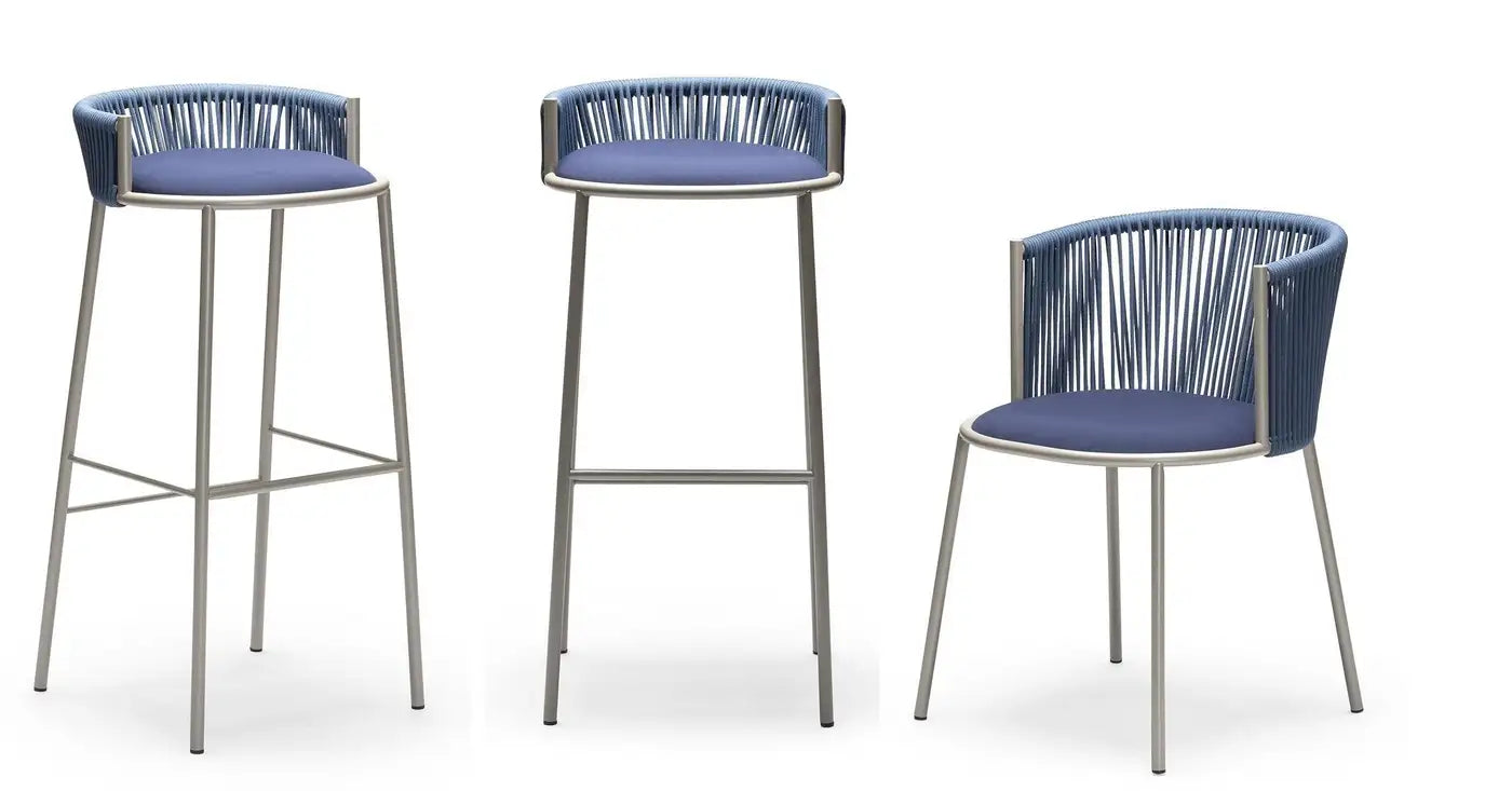 Handmade Italian Garden Chairs in Midnight Blue