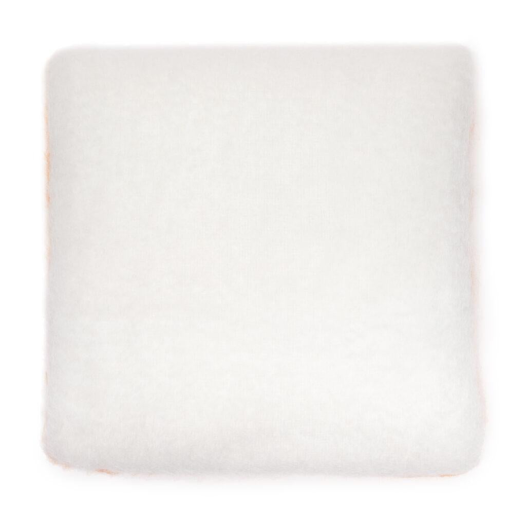 Viso Mohair Pillow Orange & White, 50 x 50 cm